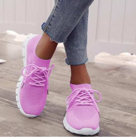 Damskie Sneakersy z Ażurową Cholewką na Białej Podeszwie