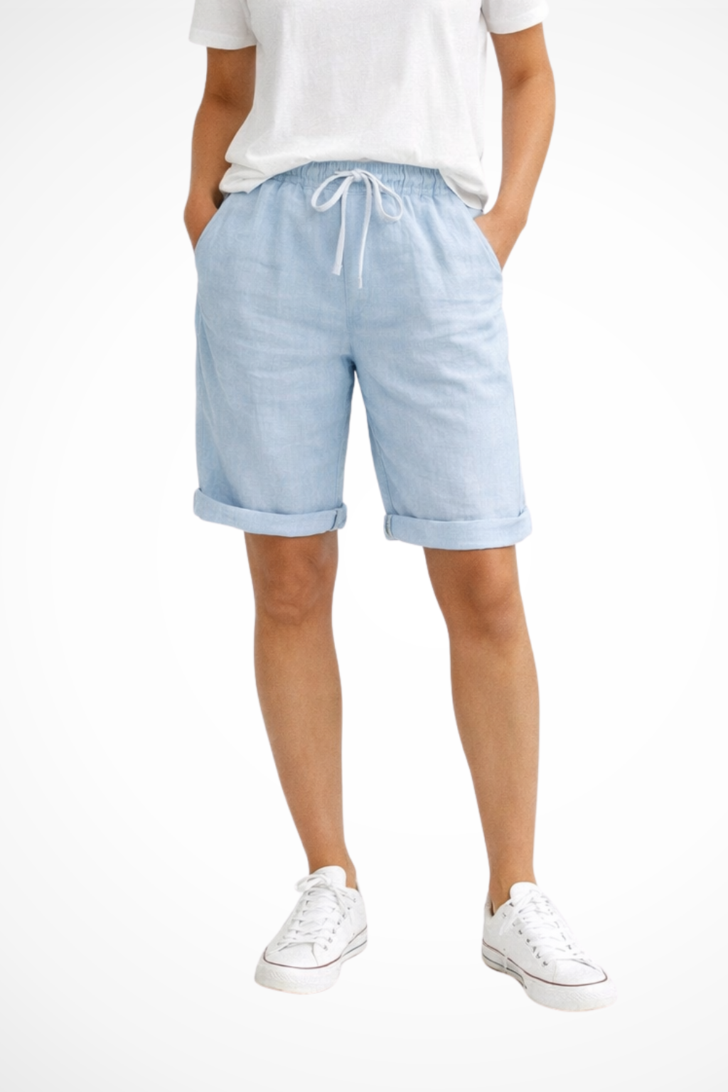 Damskie spodnie capri relaxed fit na co dzień | Swobodny model na lato