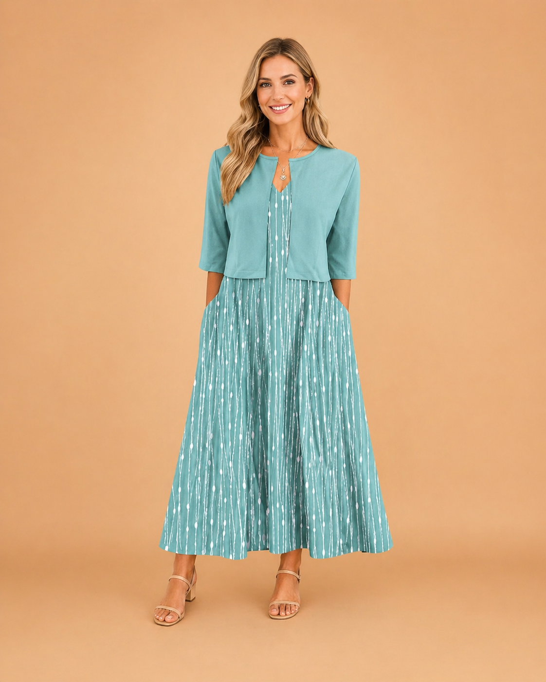 Sukienka damska midi w kwiaty - elegancka sukienka na wesele i letnie wyjścia | Zwiewny letni fason