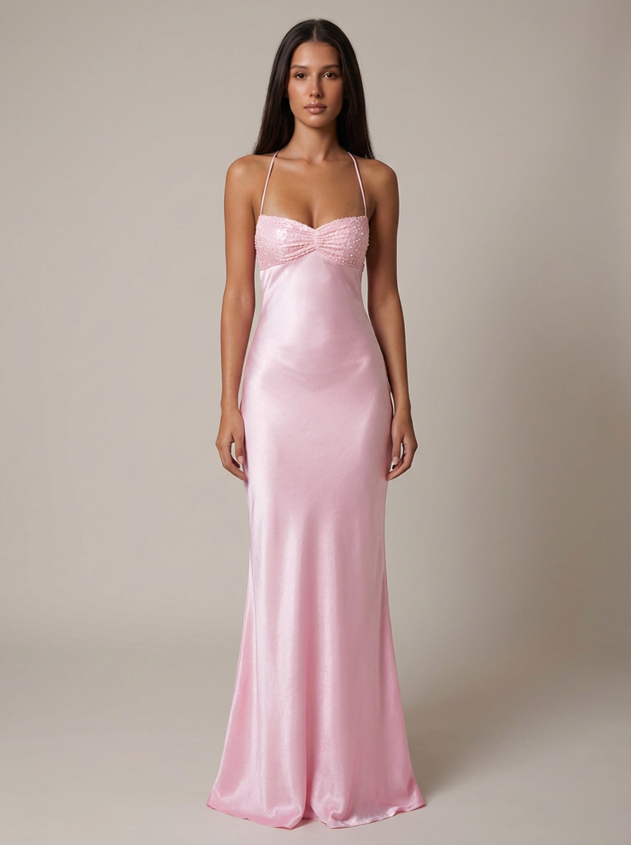 Sukienka wieczorowa maxi | Nowoczesny elegancki model