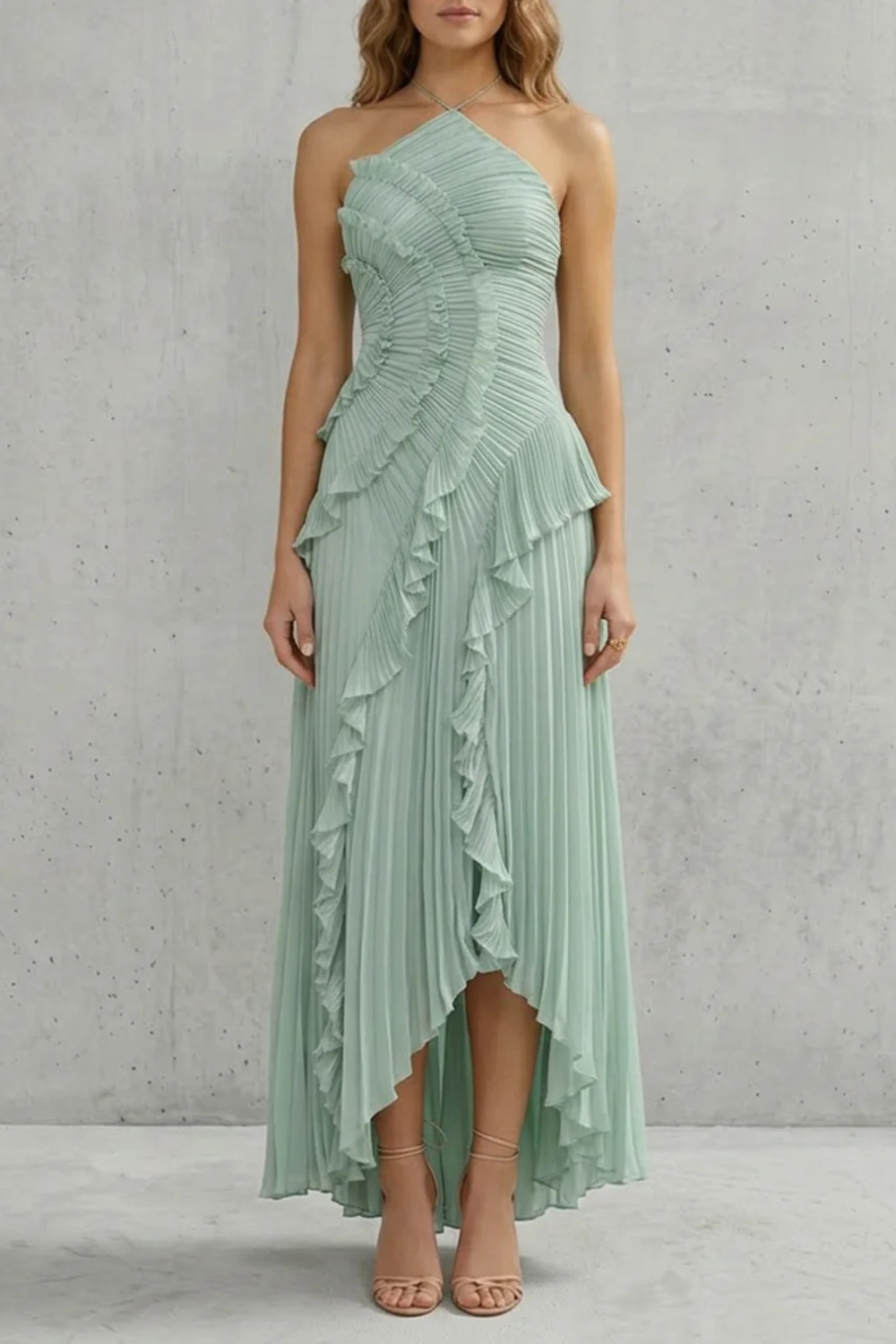 Elegancka sukienka midi damska | Nowoczesny elegancki model