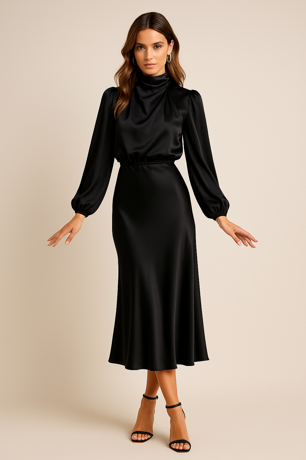 Letnia sukienka midi damska | Nowoczesny elegancki model