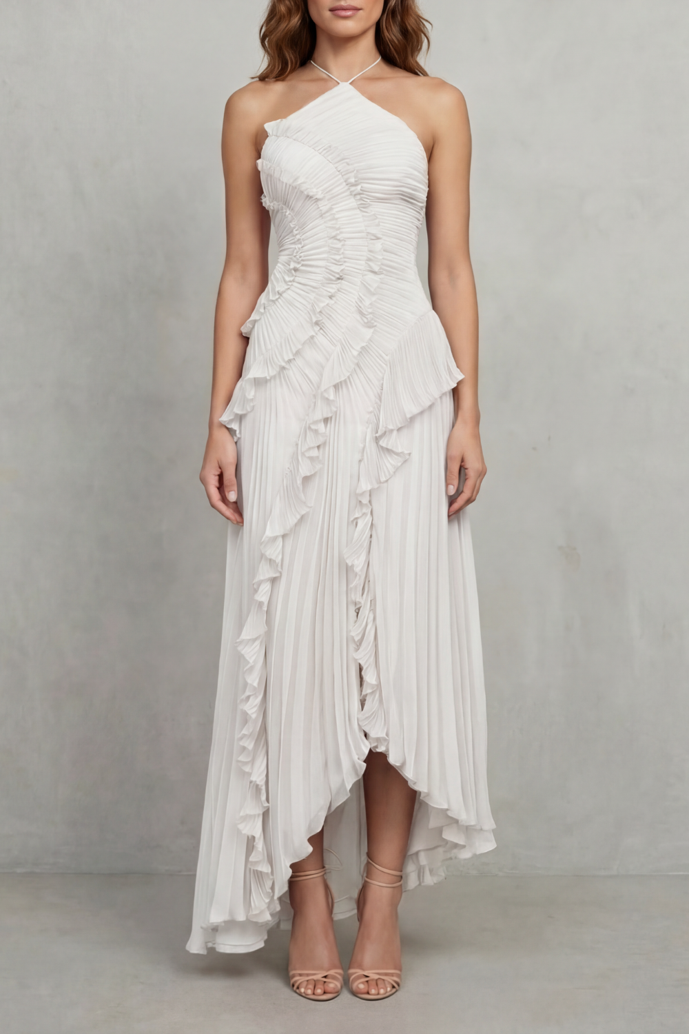 Elegancka sukienka midi damska | Nowoczesny elegancki model