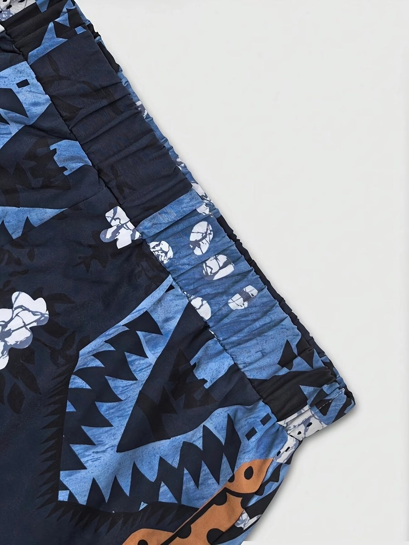 Damskie Spodnie Szerokie z Wzorem Patchwork
