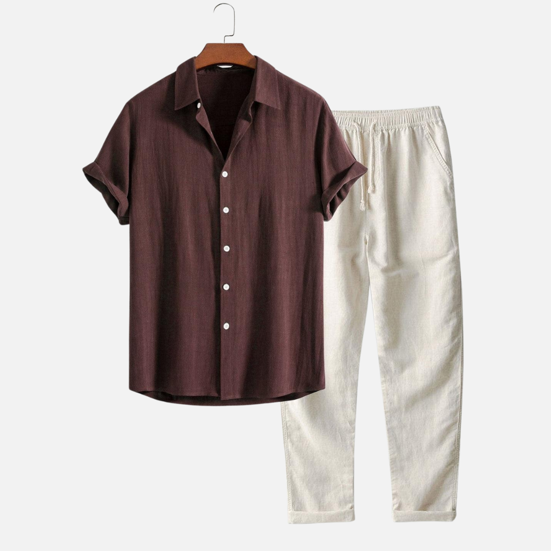 Dwuczęściowy komplet letni | Swobodny fason na ciepłe dni
