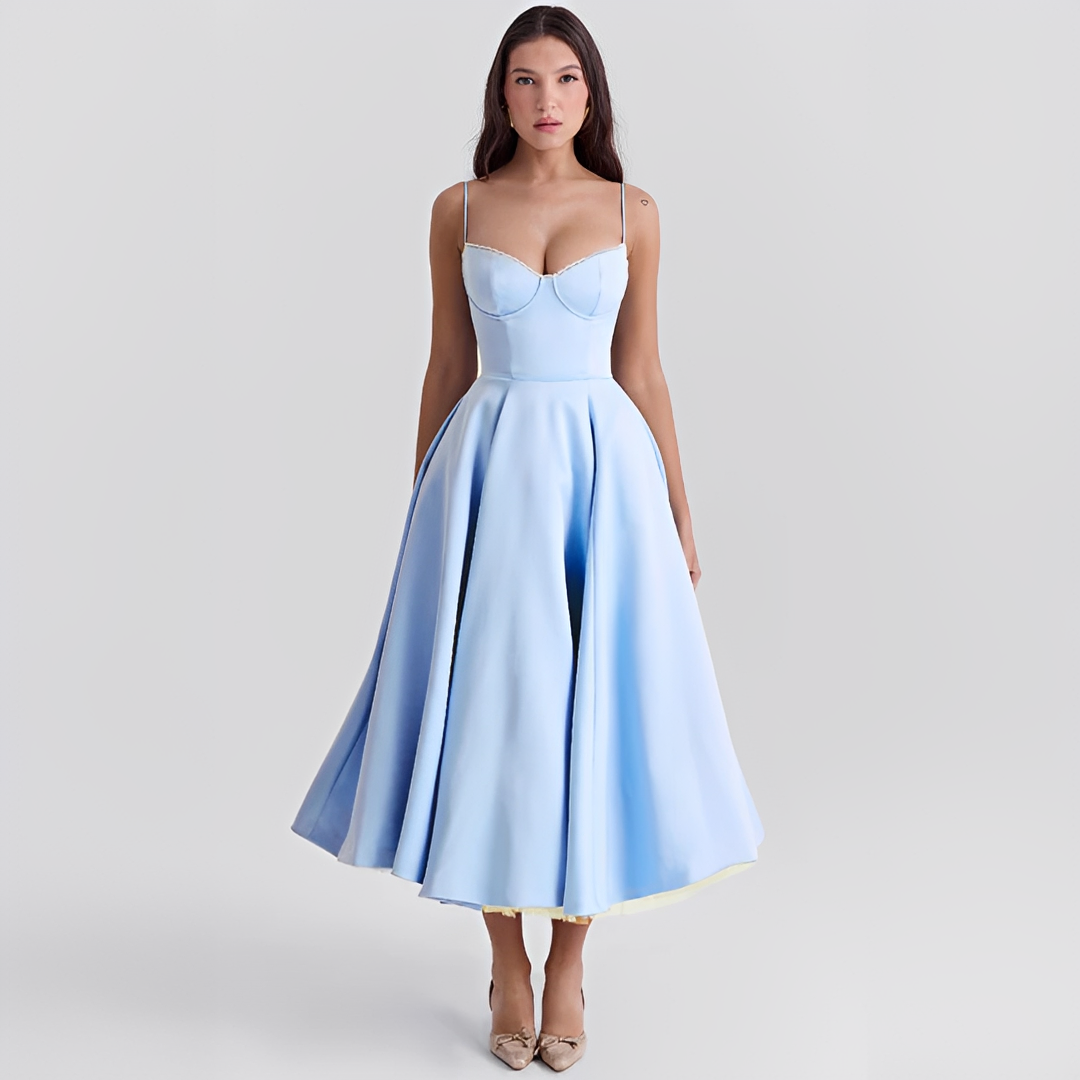 Elegancka i szykowna sukienka damska, stylowy fason | Elegancki model na lato