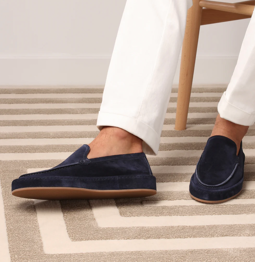 Męskie Mokasyny na Płaskiej Podeszwie bez Zapięcia