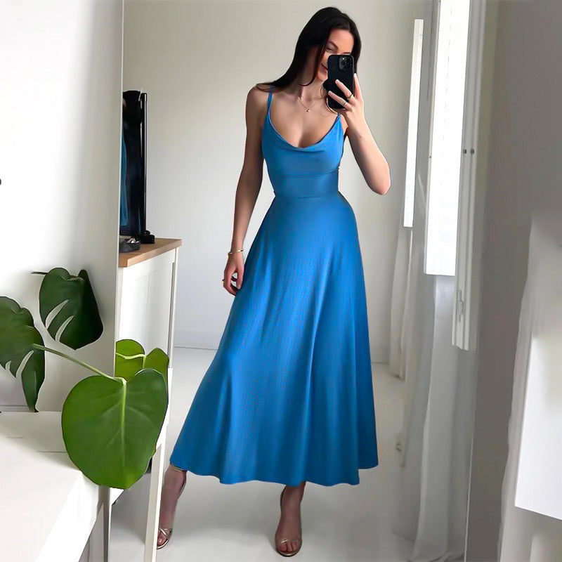 Sukienka maxi bez ramiączek | Stylowy model na ciepłe dni