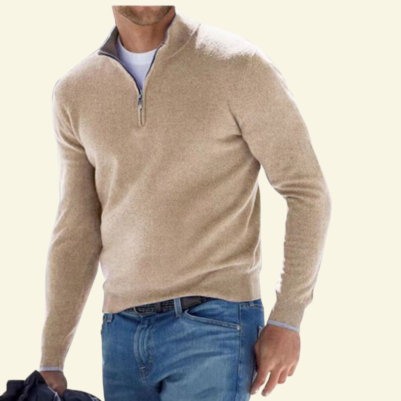 Damski sweter z wysoką stójką