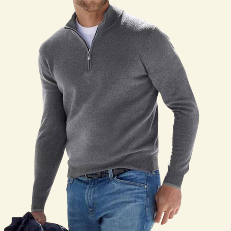 Damski sweter z wysoką stójką