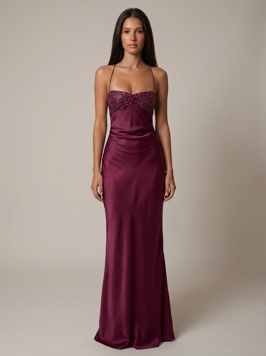 Sukienka wieczorowa maxi | Nowoczesny elegancki model